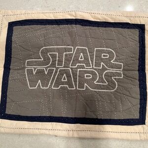 Pottery Barn Kids Star Wars Spell Out Standard Pillow Sham 26x20 Cotton